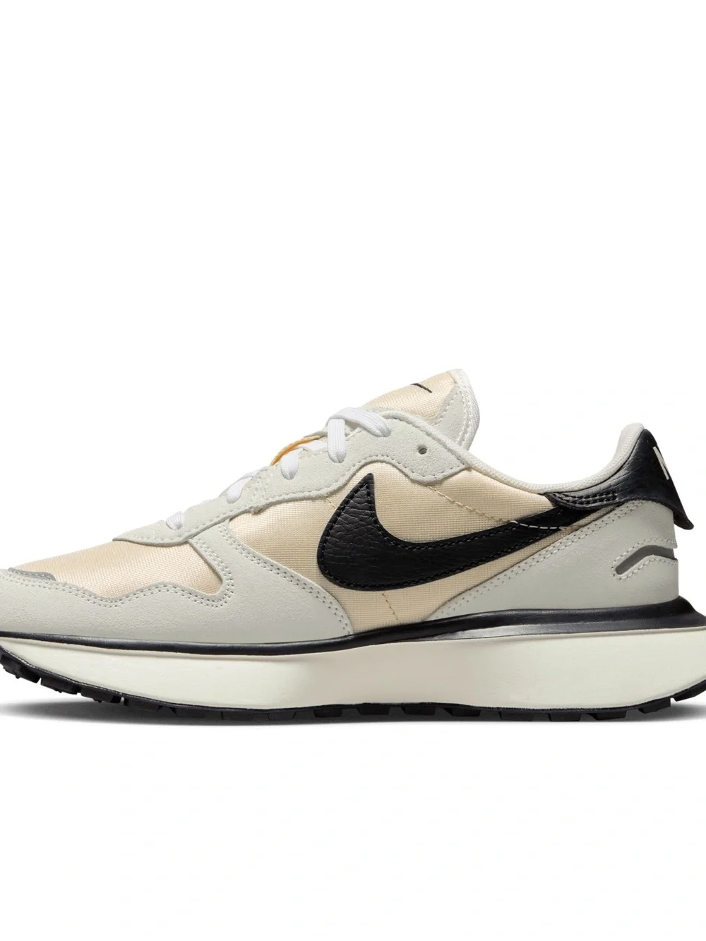 Nike Women Beige and Black Swoosh Runner